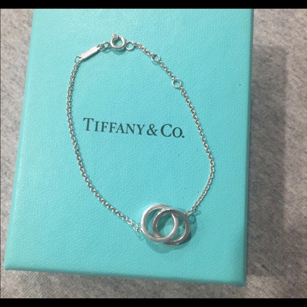 Tiffany and Co interlocking rings  bracelet